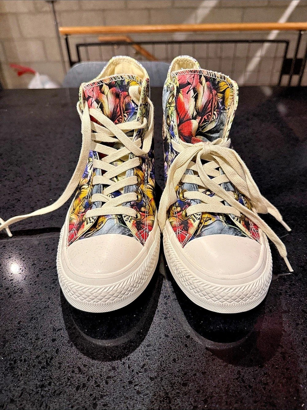 Converse Chuck Taylor All Star Lux Wedge Floral High Top Sneakers